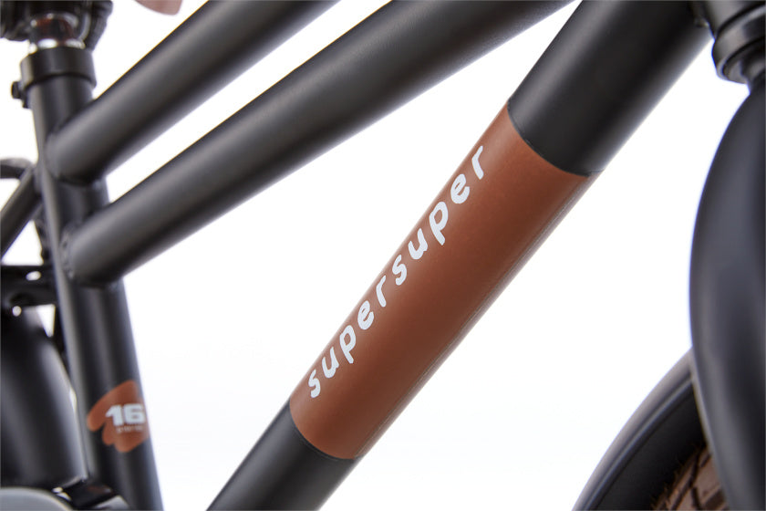 Supersuper Jongensfiets cooper bamboo jongens 16 staal zwart
