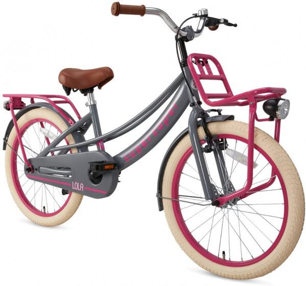 Supersuper Meisjesfiets lola 20 staal roze