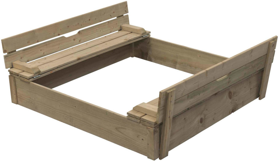 Swingking houten zandbak blank - gucio