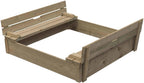 Swingking houten zandbak blank - gucio