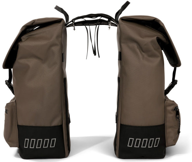 Urbanproof tas double cargo up recycle 38l bruin