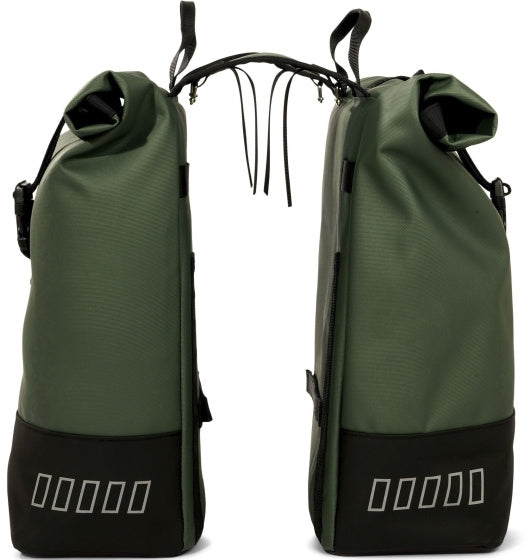 Urbanproof tas double roll up recycle 38l groen