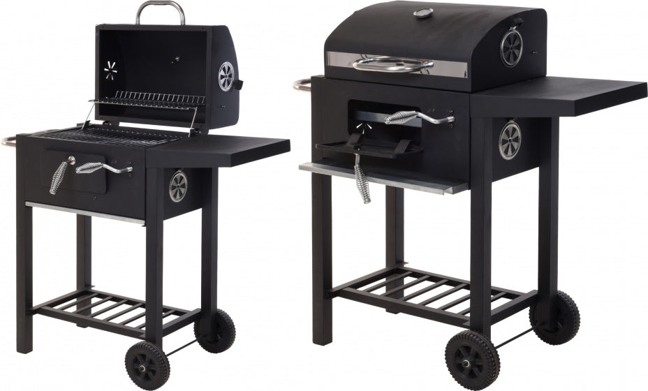Vaggan Luxe houtskoolbrander 38,5 x 32,5 x 77 cm matzwart