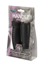 Velo handvatset 90/125mm leer zwart