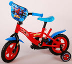 Spider-Man Kinderfiets Jongens 10 inch Rood Blauw Doortrapper