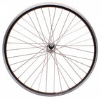 Voorwiel 28-15 8-13 8 622 alu velg vaste as paralex zwart