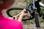 Trivio - fietspomp vorkpomp met drukmeter schrader