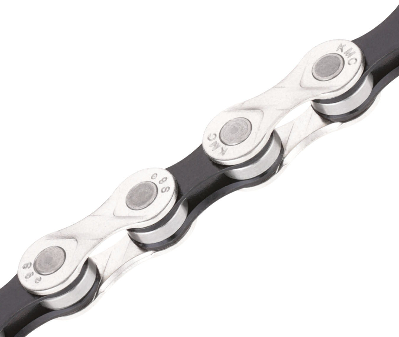 Kmc e9 e-bike fietsketting 9 sp 1/2x11/128 120 schakels zilver/zwart