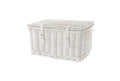 Falkx - FB1501D Mand riet Small wit 42x28x21