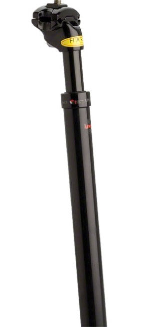 Kalloy sp380 verende zadelpen 27.2 mm met kop mat zwart