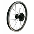Balans bike achterwiel 14 inch ( 254 ) alu uitval tbv riem aandrijving