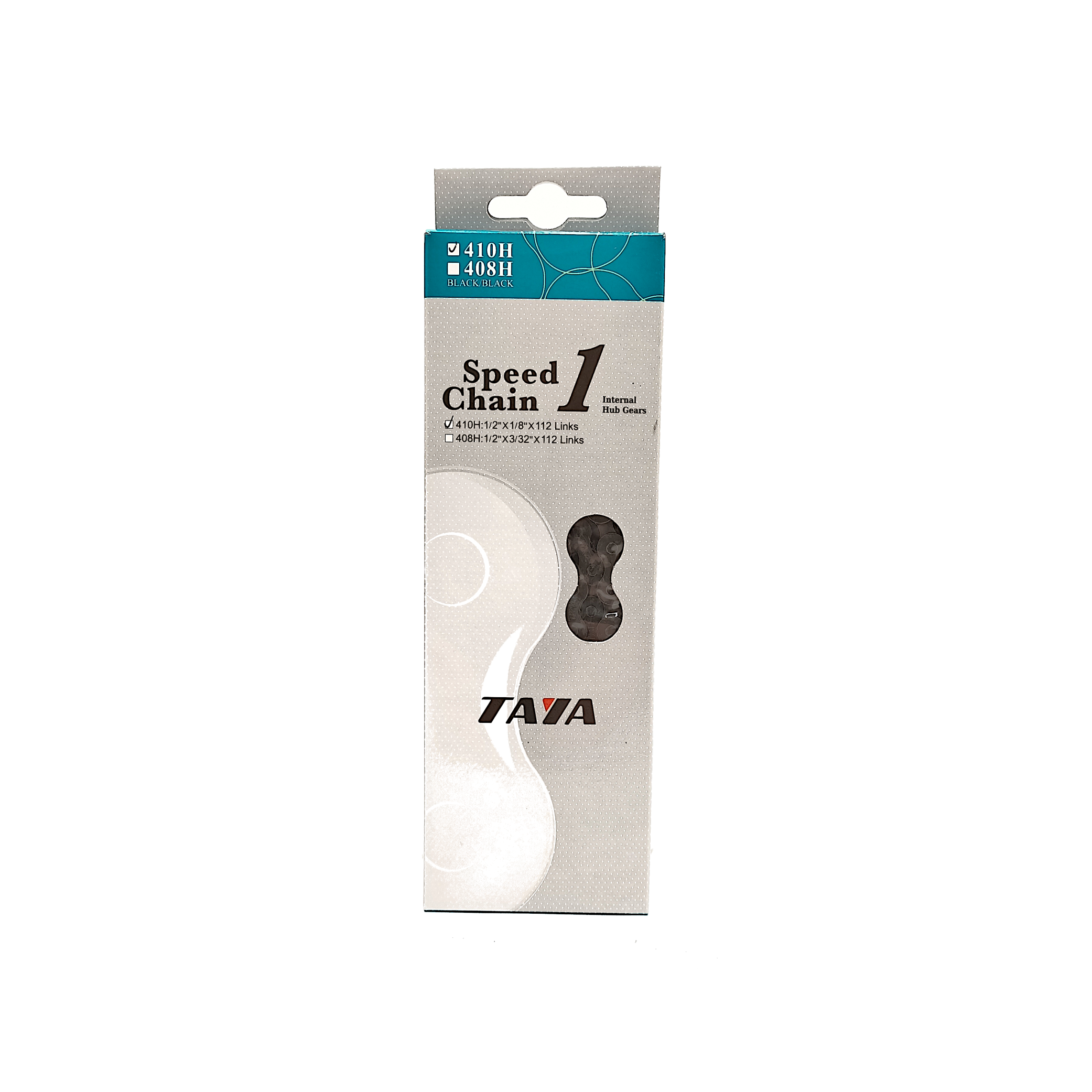 Taya ketting 410h 1 2x1 8, zwart