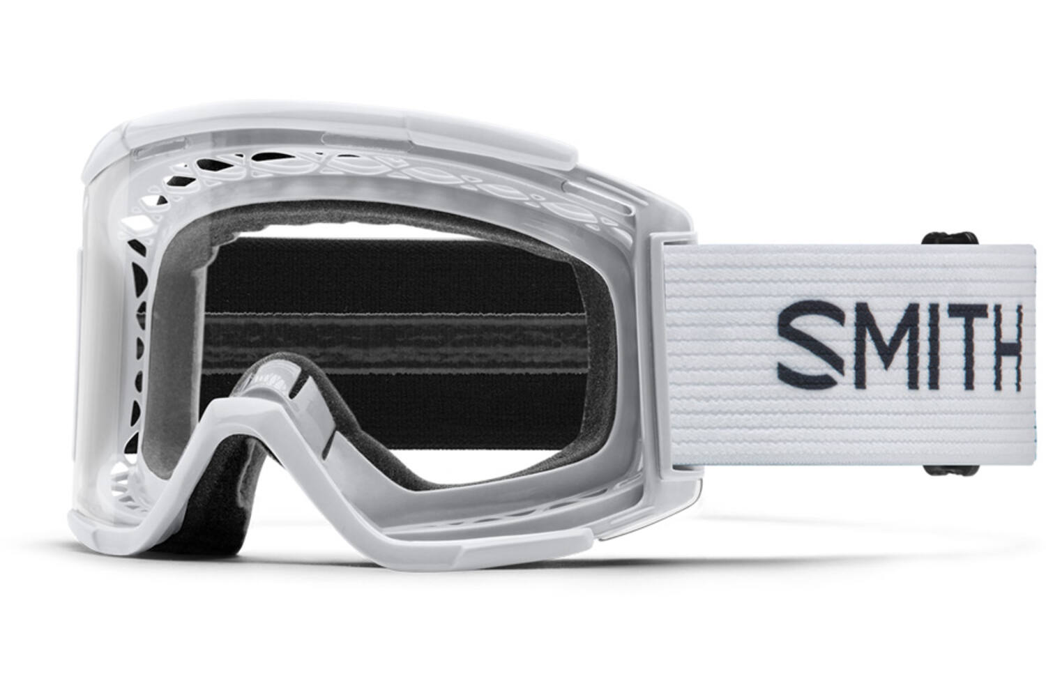 Goggle squad mtb xl white - clear single lens