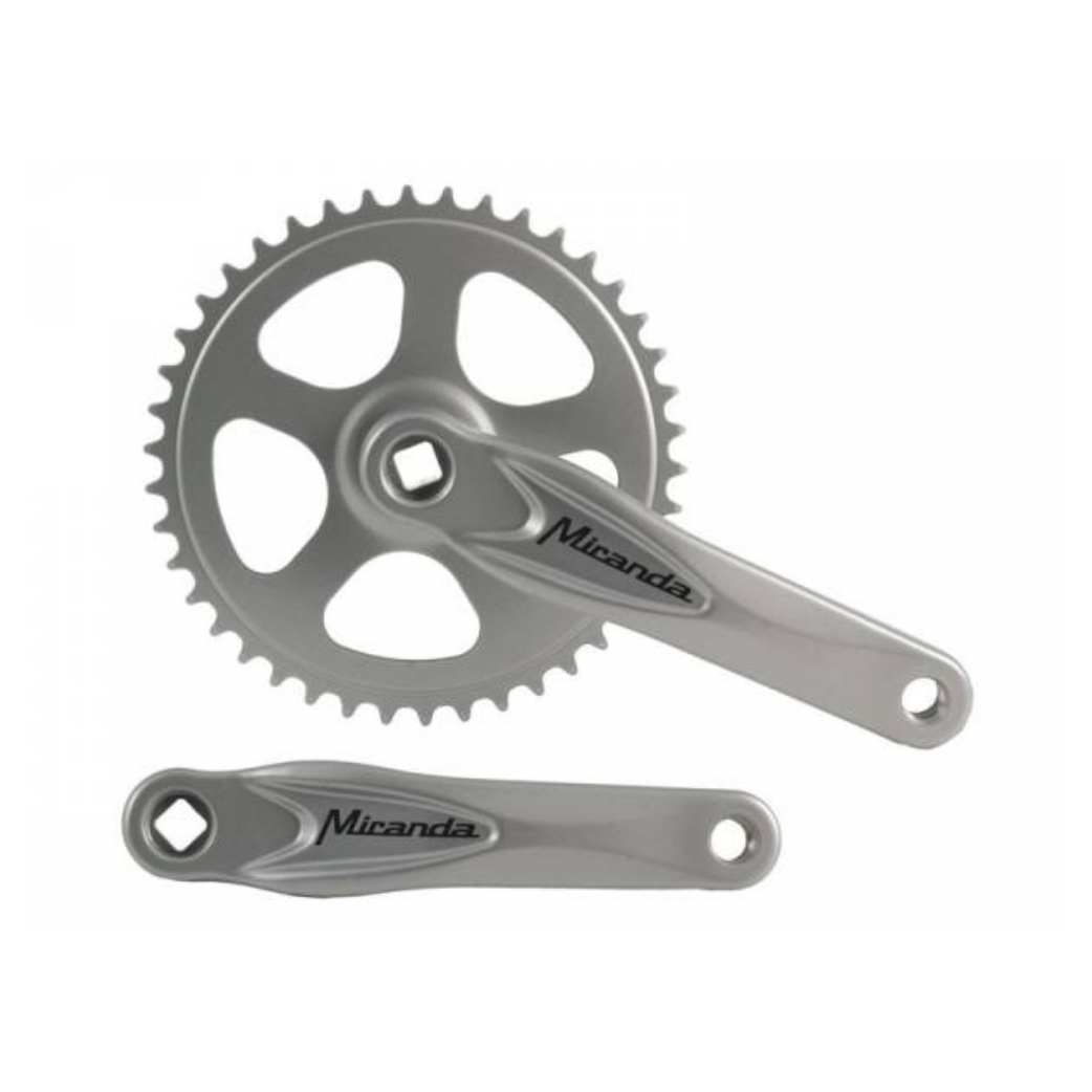Miranda  alfa 1 crankstel 46t 3 32“, zilver