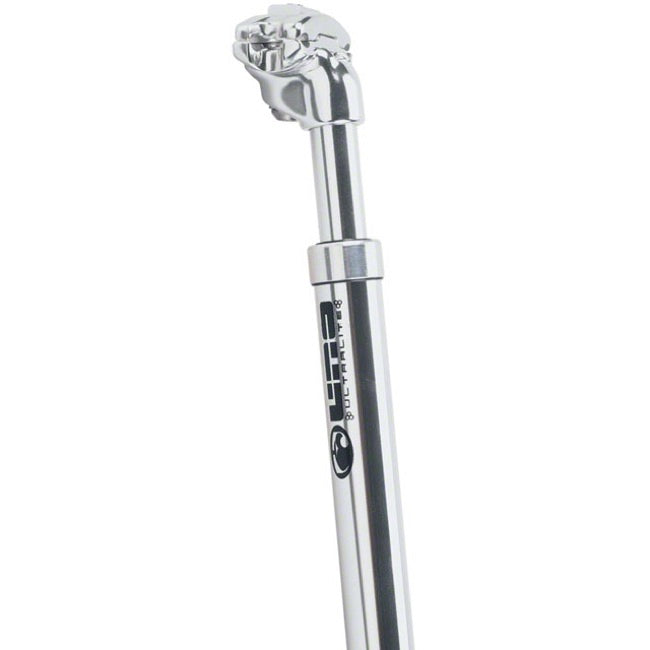 Kalloy zadelpen 27.2 mm uno sp-380 verend met kop lengte 300 mm zilver
