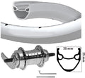 Kgs Achterwiel 28 inch (622) velg alu zilver velamos remnaaf