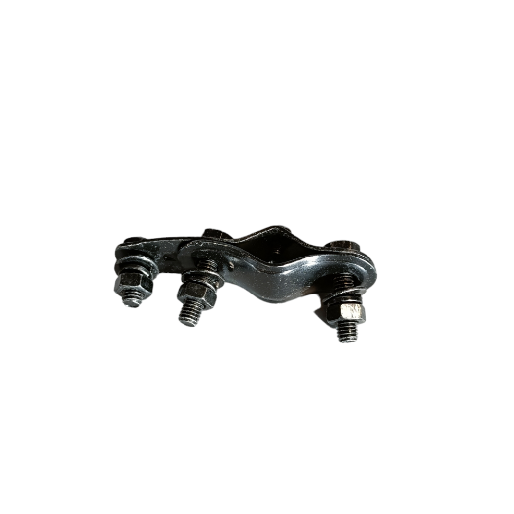 Dynamohaak zwart incl bouten en moeren