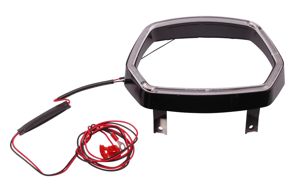 Koplamprand LED THNDR Glans Zwart | Vespa Sprint