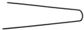 Bls spatbordstang alu zwart 12 t/m 28 inch 400 mm spatb 40-60 mm
