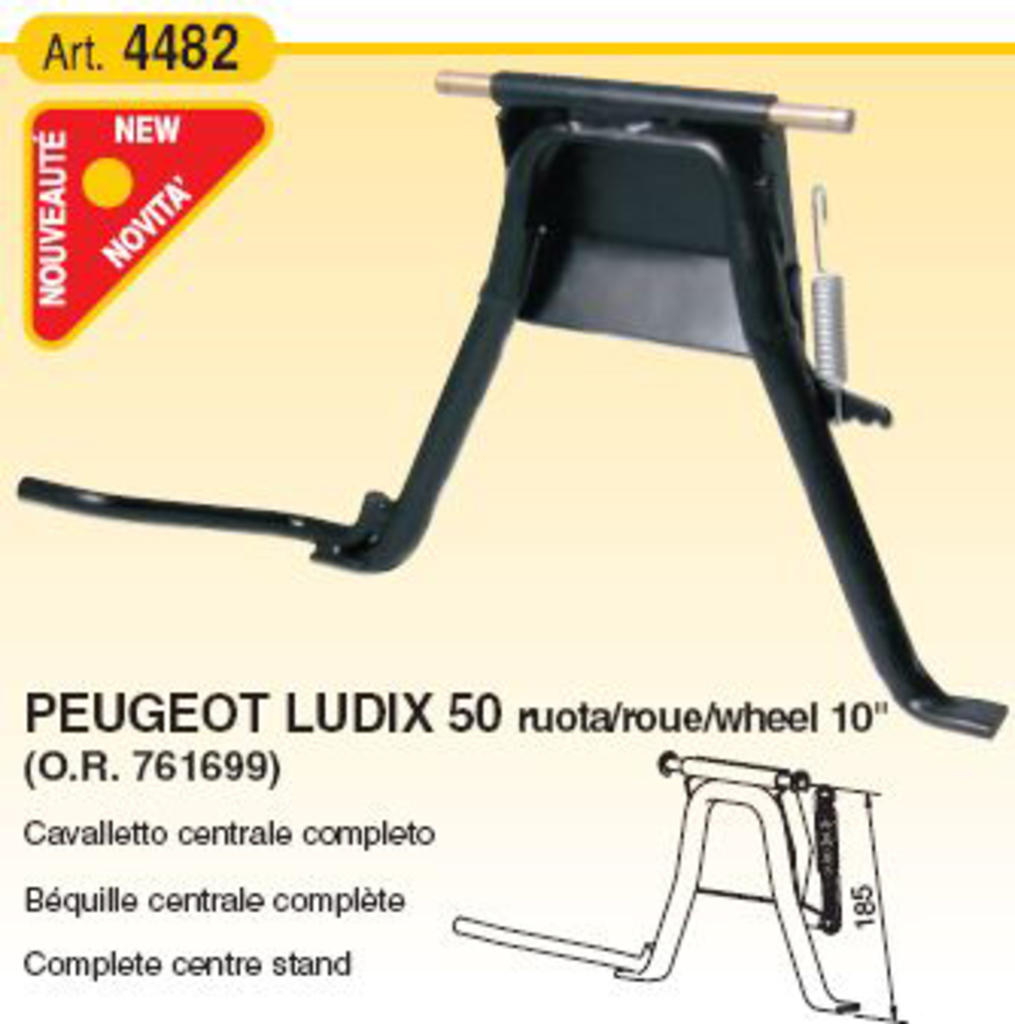 MIDDENSTANDAARD BUZ. 4482 PEUGEOT LUDIX 10``