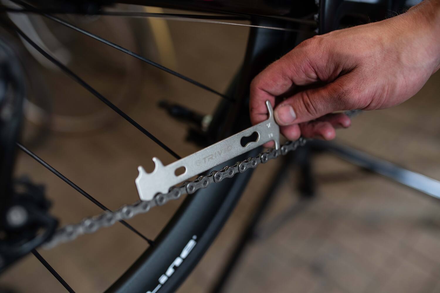 Trivio - fietsgereedschap kettingslijtage meter