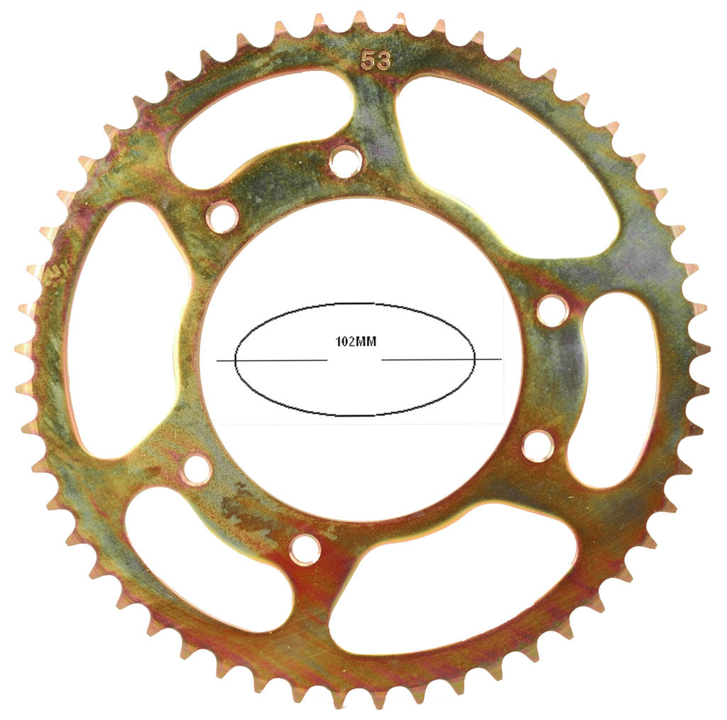 Achtertandwiel 102mm 53T | Derbi Senda