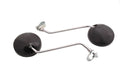 SPIEGELS 8 MM KLEM ROND ZWART ( 1E KW.)