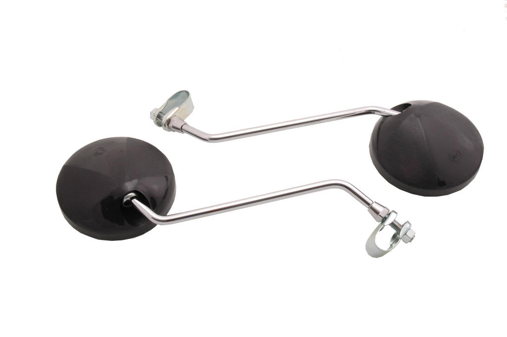 SPIEGELS 8 MM KLEM ROND ZWART ( 1E KW.)