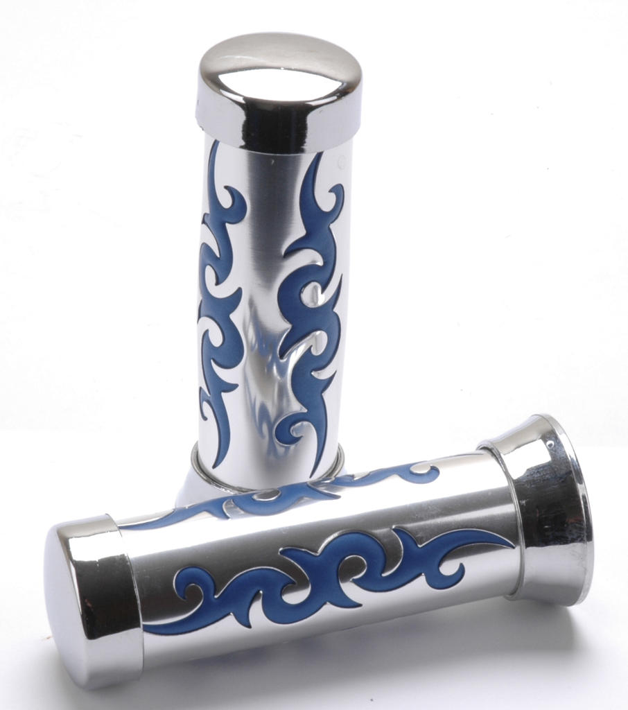 HANDVATEN IMI TRIBAL CHROOM - BLAUW