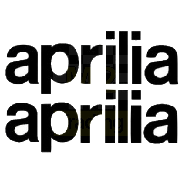 STICKERSET APRILIA WOORD ZWART
