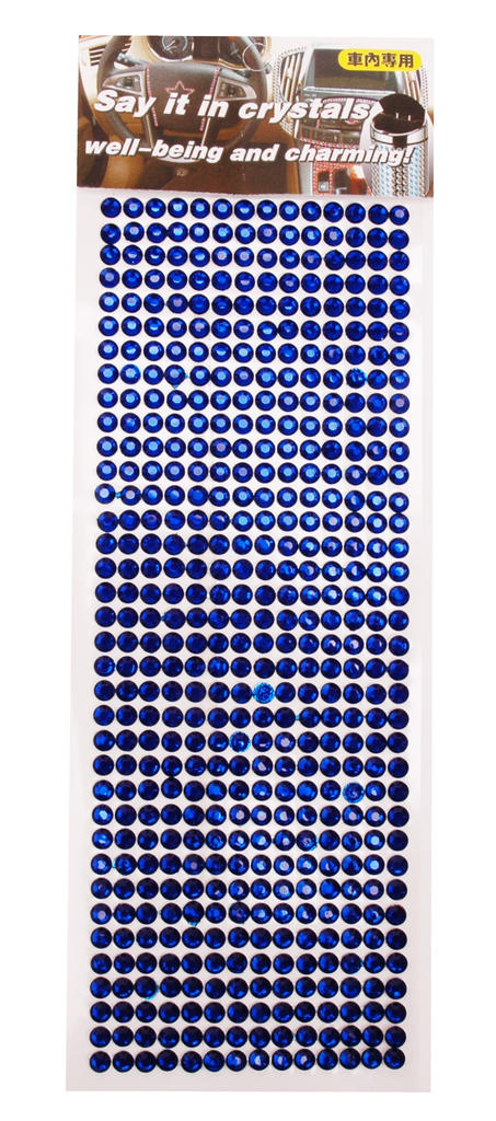 STICKER CRYSTAL BLAUW