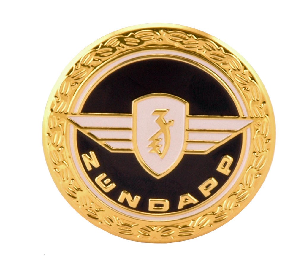 TANKEMBLEEM ZUNDAPP ROND ZWART