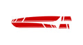 Stickerset CVS Origineel Stripe Dubbel Rood | Vespa Sprint