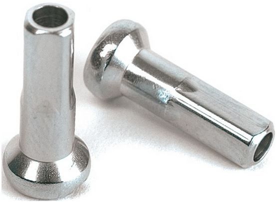 Ams spaaknippels 13g 14mm ø5mm fg 2.6 messing vernikkeld per gros