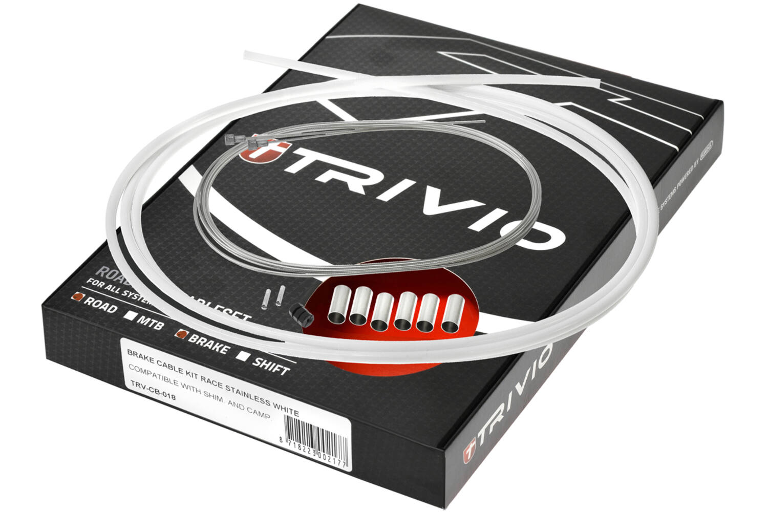 Trivio - race remkabel set compleet rvs wit