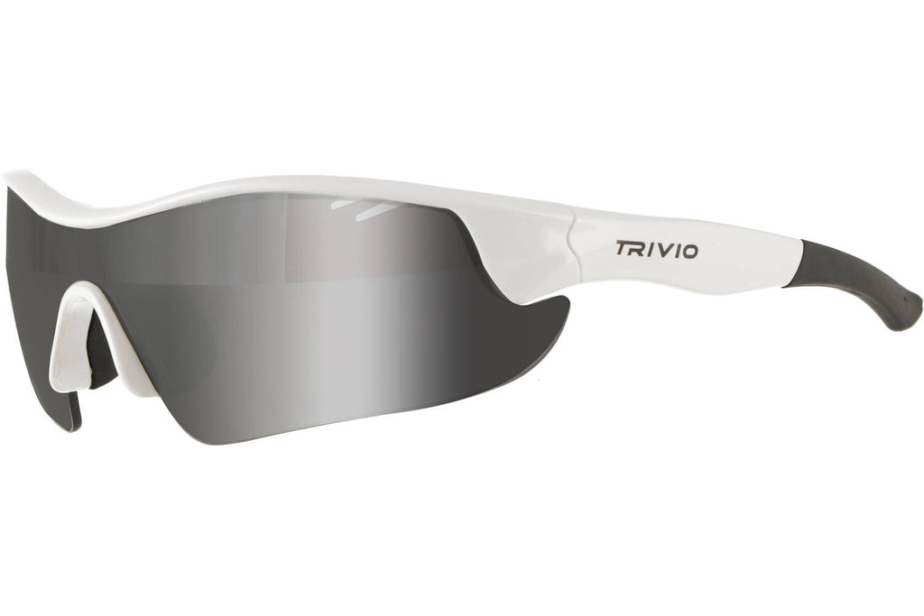 Trivio - fietsbril vento nova wit lens zwart mirror