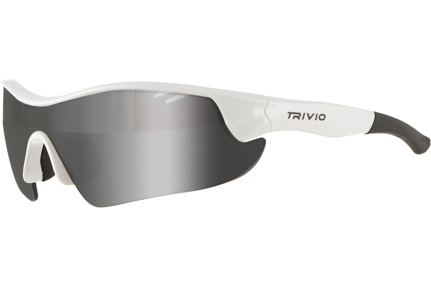 Trivio - fietsbril vento nova wit lens zwart mirror