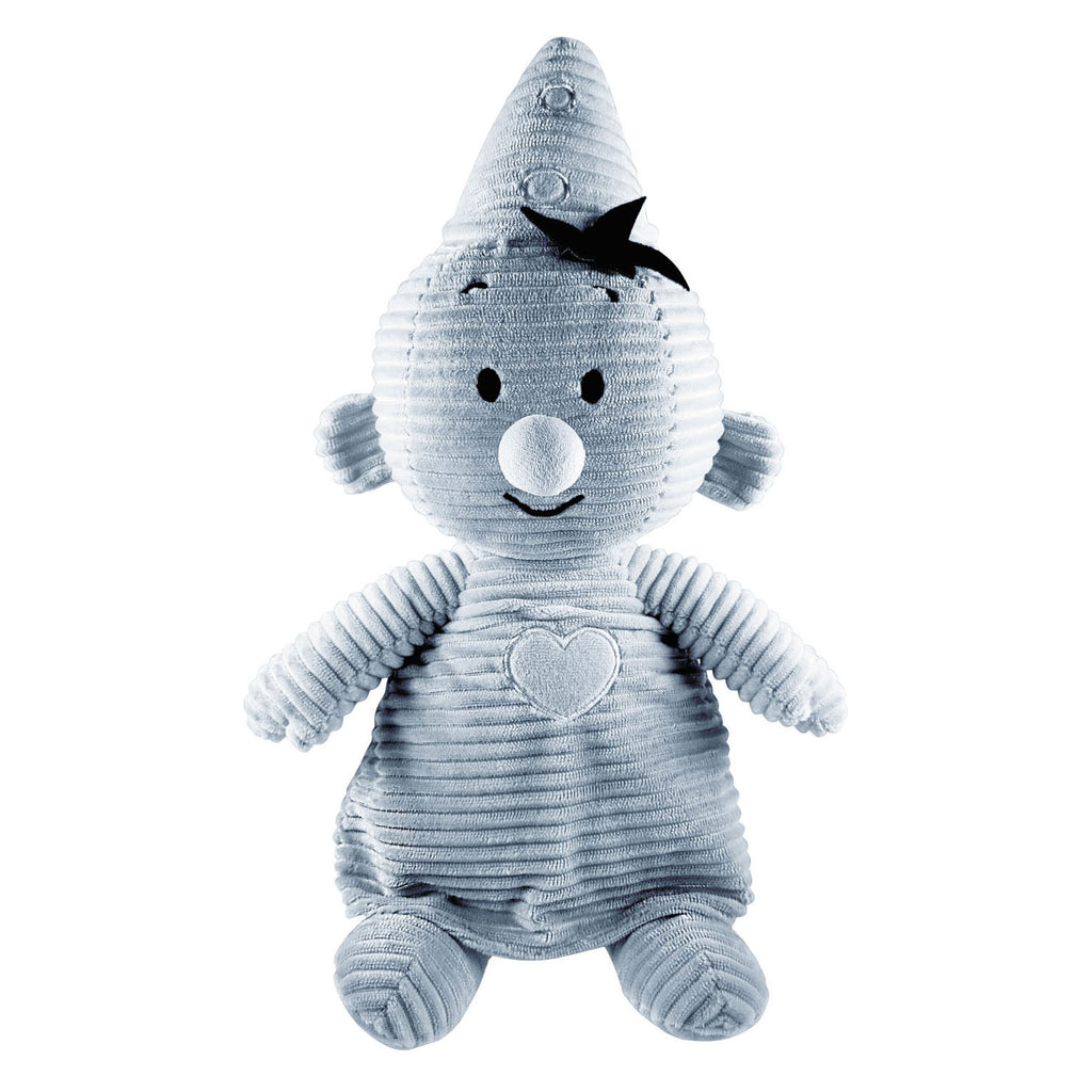Bumba knuffel corduroy blauw, 35 cm