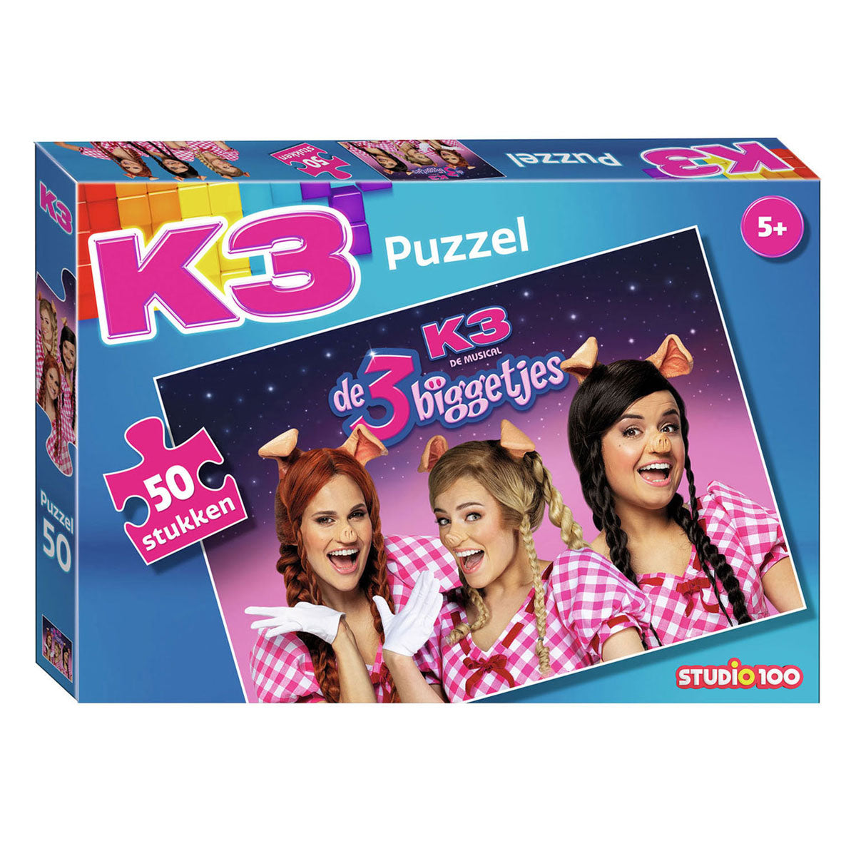 Studio 100 Puzzel 3 biggetjes, 50st.