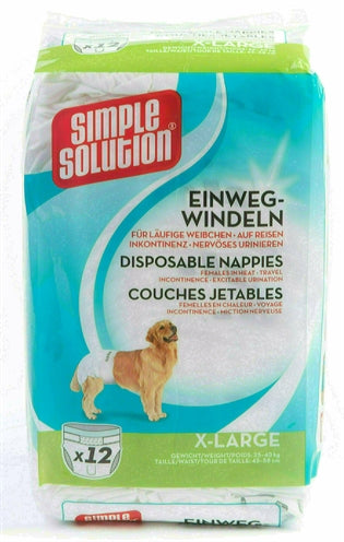 Simple solution wegwerp honden luier