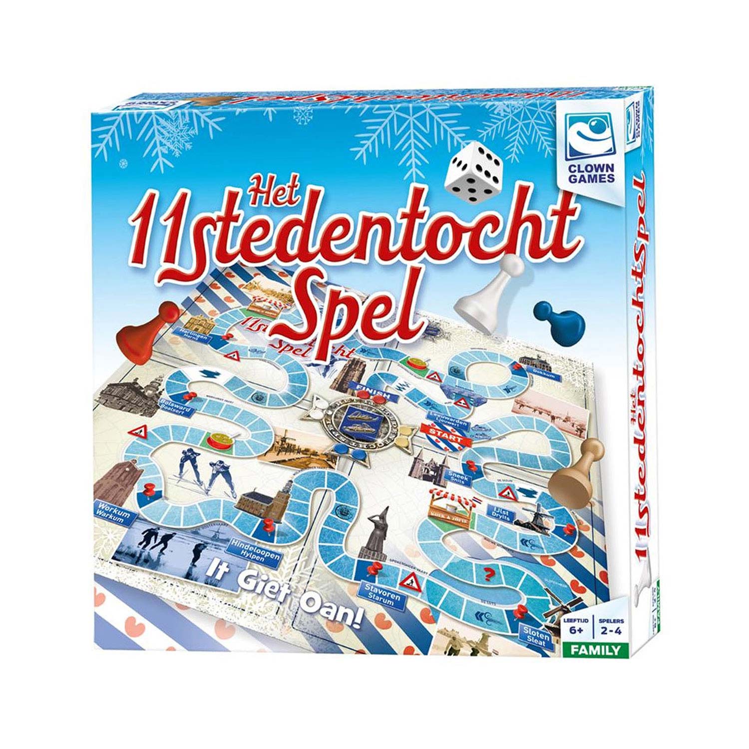 Clown games clown het elfstedentochtspel