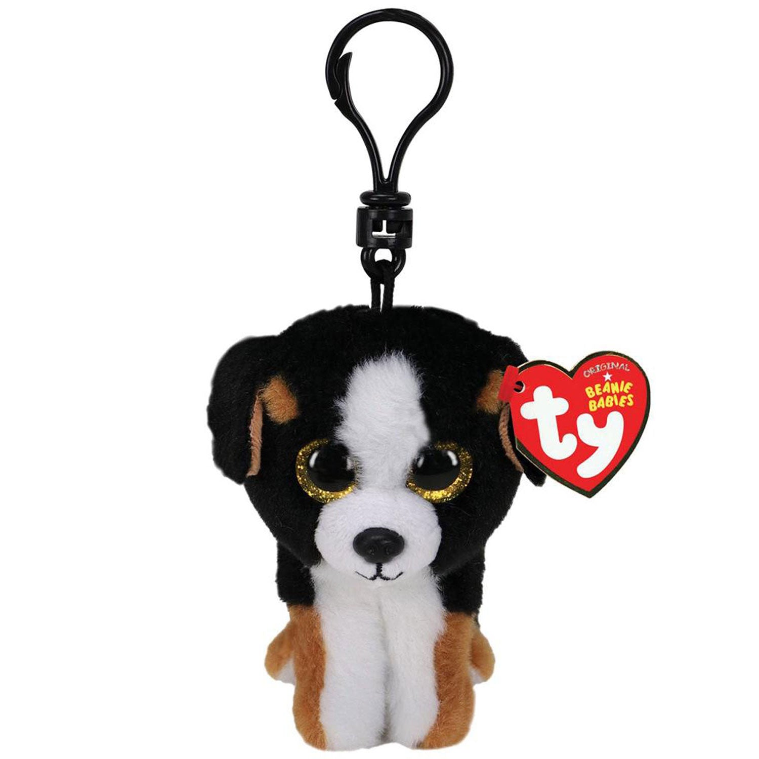 Ty beanie babies clip hondenknuffel roscoe 7 cm