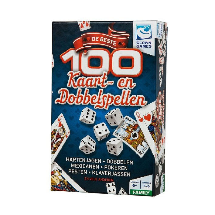 Clown games 100 kaart en dobbel spellen
