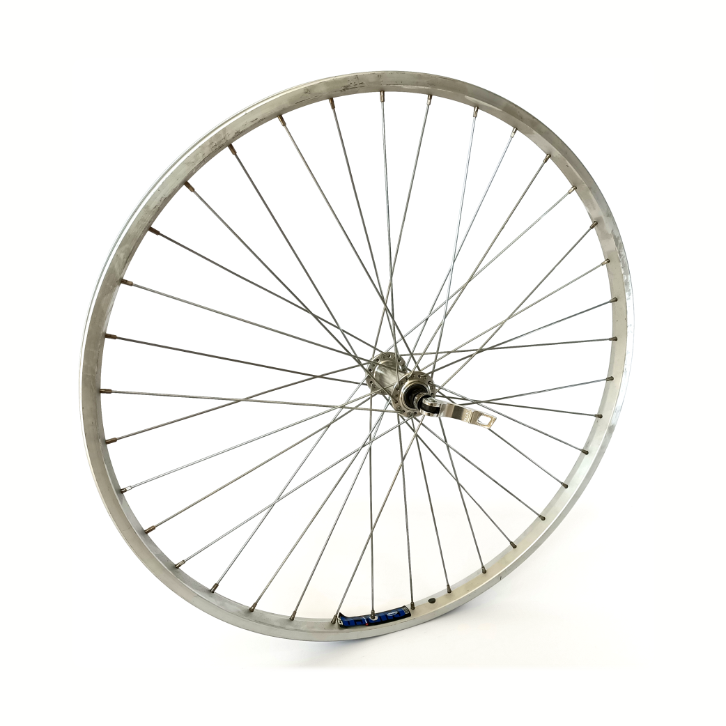 Voorwiel 26x1.75 aluminium velg, uitval naaf