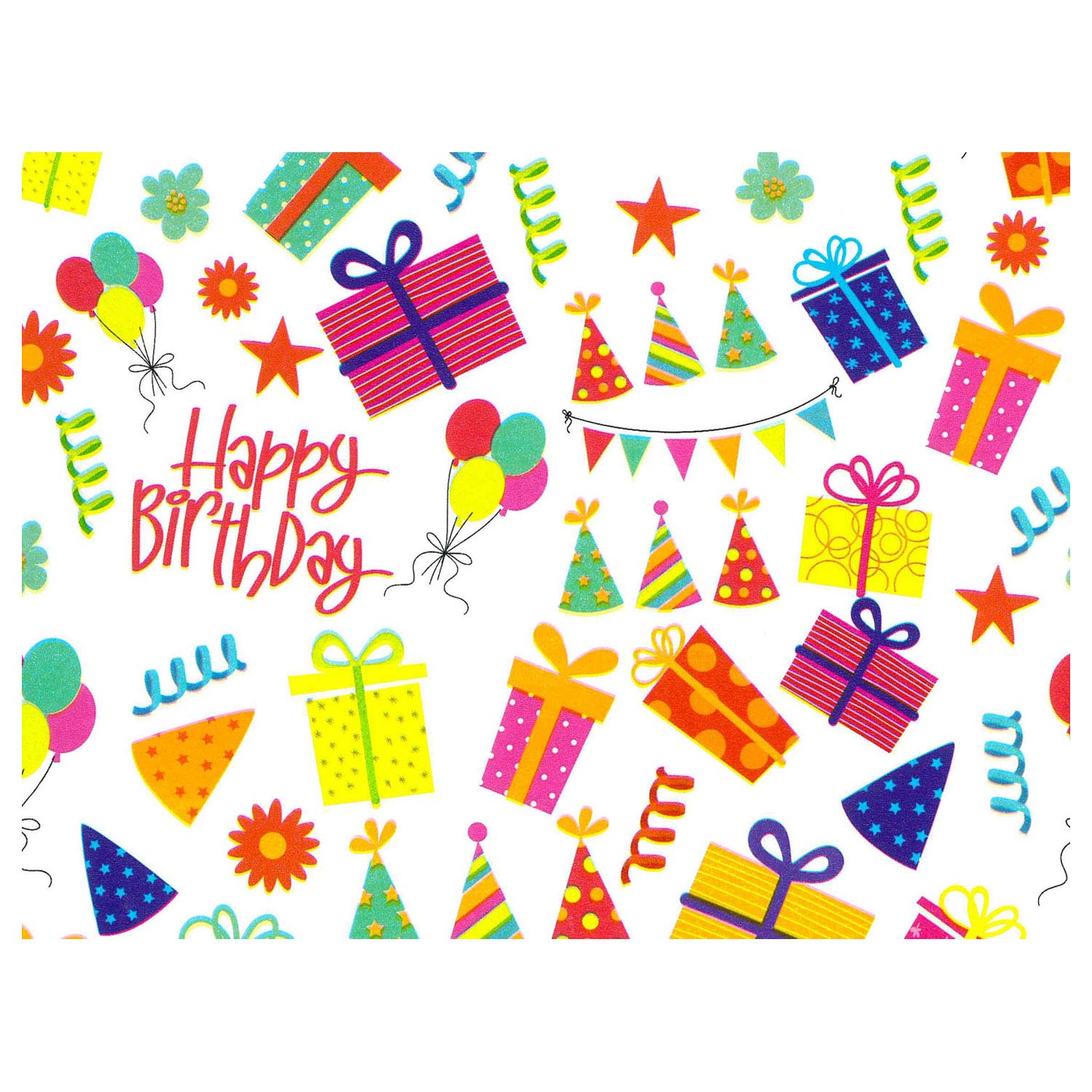 Rotolux Inpakpapier Happy Birthday, 3 mtr.