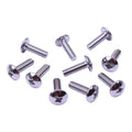 PLAATWERKSCHROEF M6X20 KRUISKOP 14MM CHROOM (PER 10)