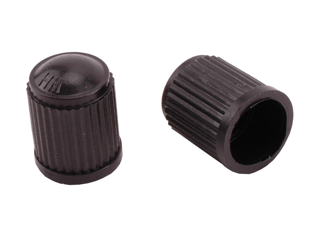 VENTIELDOPJES AUTO ZWART PVC P.100