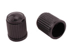 VENTIELDOPJES AUTO ZWART PVC P.100