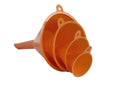 TRECHTER SET 4 STUKS ORANJE
