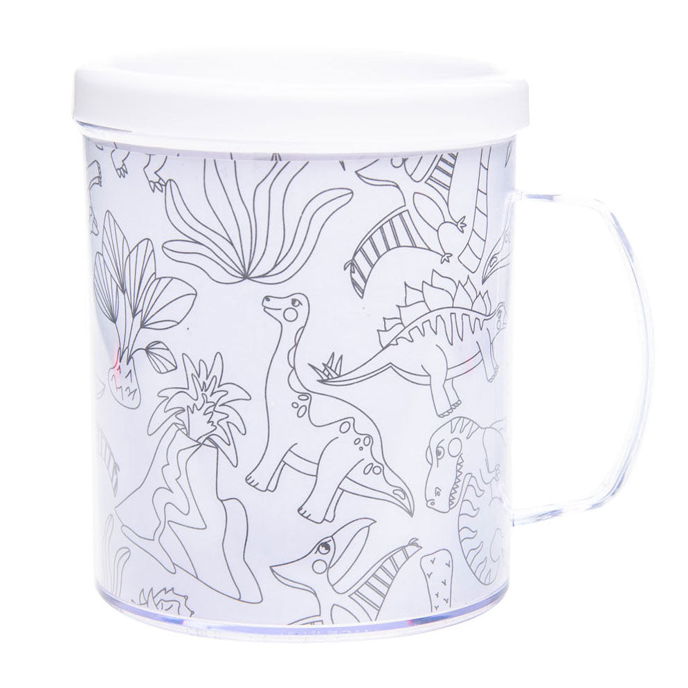 Duckiez kleur je eigen beker dinos 250 ml | 36 stuks